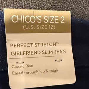 Chico's Perfect Stretch Girlfriend Slim Jean - Dark Navy